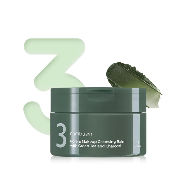 Numbuzin - Bálsamo Limpiador No.3 Pore & Makeup Cleansing Balm With Green Tea And Charcoal