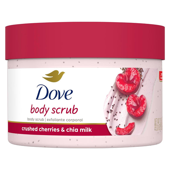 Dove Body Scrub with Crushed Cherries & Chia Milk