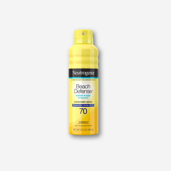 Beach Defense Water + Sun Protection Sunscreen Spray Broad Spectrum SPF 70