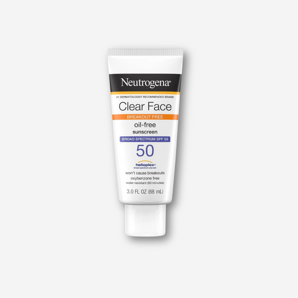 Clear Face Break-Out Free Liquid Lotion Sunscreen Broad Spectrum SPF 50