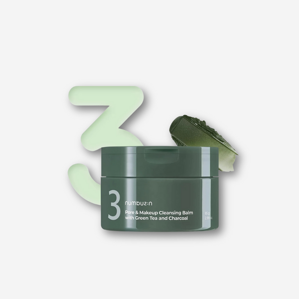 Numbuzin - Bálsamo Limpiador No.3 Pore & Makeup Cleansing Balm With Green Tea And Charcoal