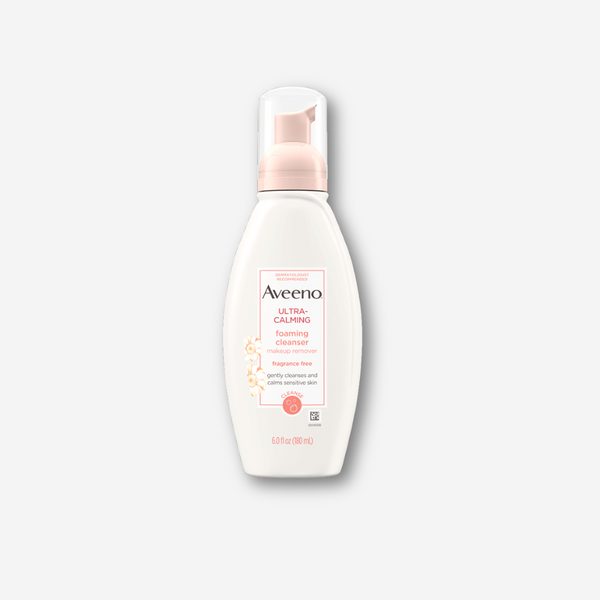 Unscented Aveeno Ultra-Calming Foaming Cleanser For Sensitive Skin