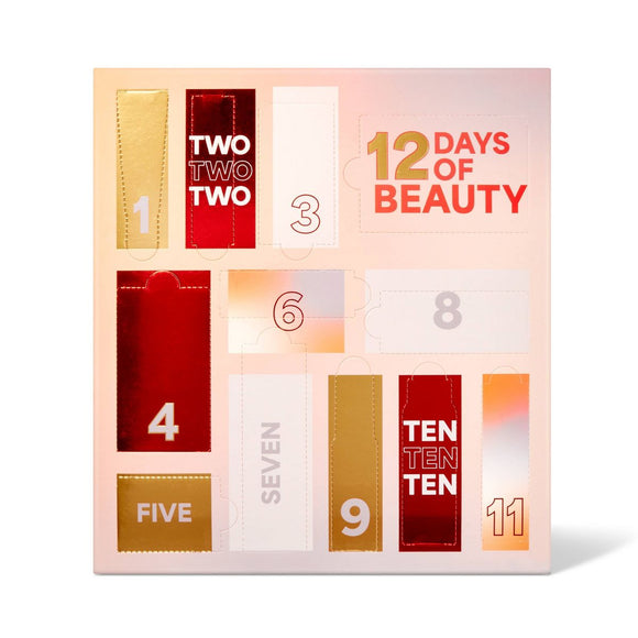 12 Days of Beauty Cosmetic Gift Set - 12ct