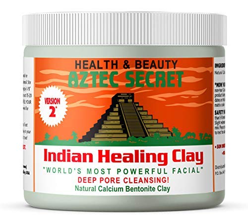 Aztec Secret Indian Healing Clay Deep Pore Cleansing Face & Body Mask, Natural Calcium Bentonite Clay