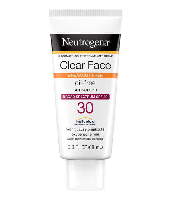 Clear Face Break-Out Free Liquid Lotion Sunscreen Broad Spectrum SPF 30 88ml