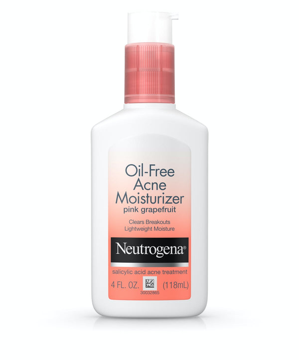 Non-Comedogenic Oil-Free Pink Grapefruit Acne Face Moisturizer with Salicylic Acid