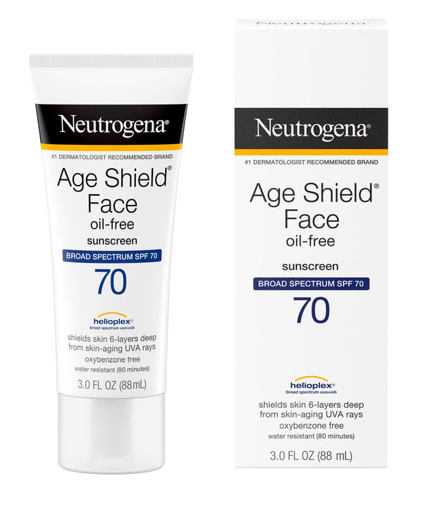 Age Shield Face Oil-Free Oxybenzone-Free Sunscreen Broad Spectrum SPF 70