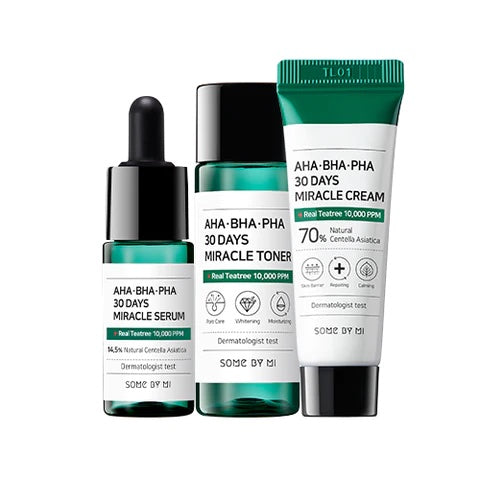 AHA, BHA, PHA 30 Days Miracle Travel Kit – Recap Beauty