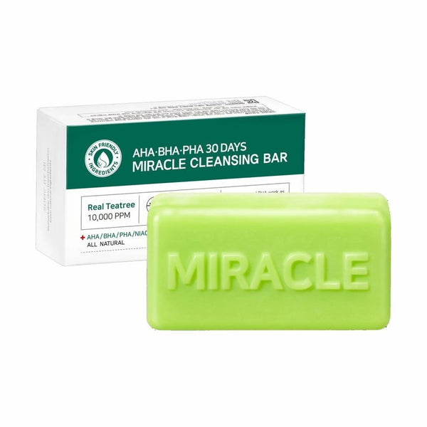 AHA, BHA, PHA 30 Days Miracle Cleansing Bar | Barra limpiadora